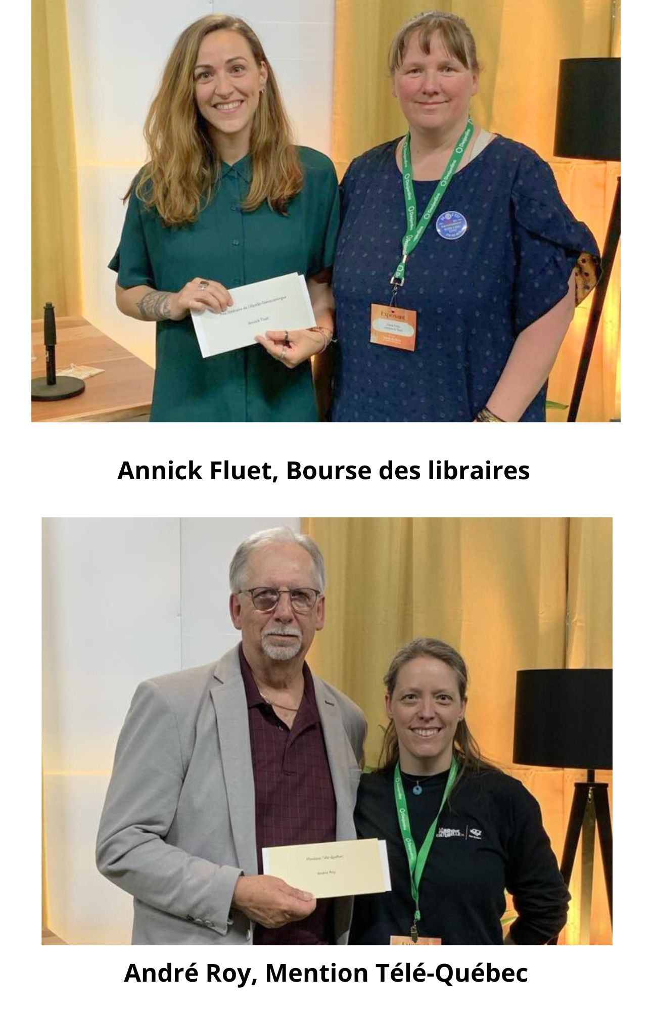 Gagnants Prix littéraire Abitibi-Témiscamingue 2024, Annick Fluet et André Roy