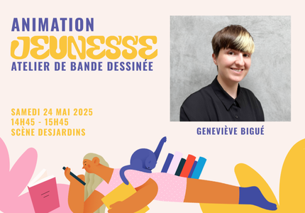 Atelier de bande dessinée avec Geneviève Bigué