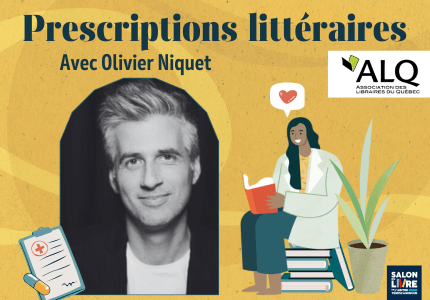 Prescriptions littéraires avec Olivier Niquet